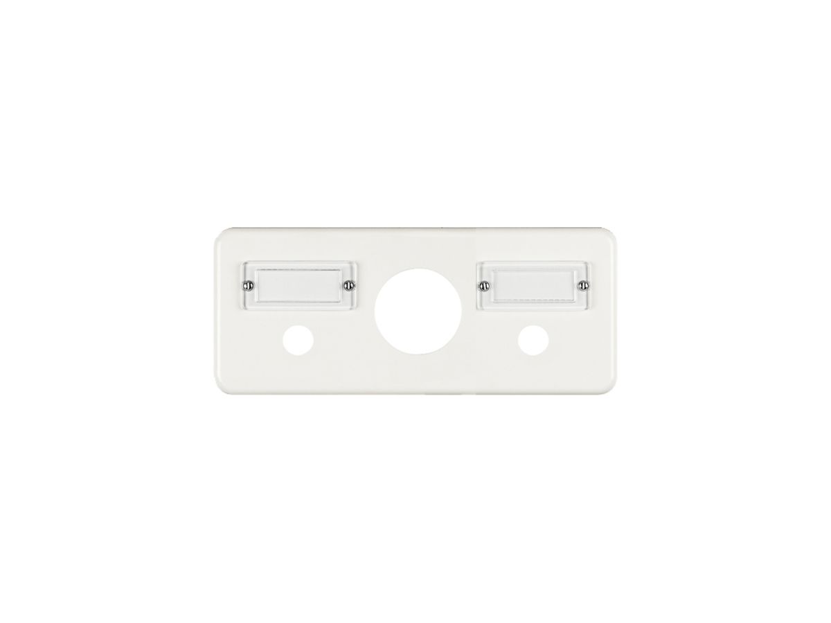 Abdeckplatte FH 3×1 15+43+15mm horiz. weiss