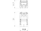 Verbindungsklemme Bettermann 2P 0.2…2.5mm² mit Betätigungshebeln transparent