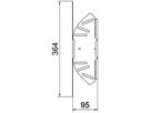 Bogen BET RB W verstellbar 110×100mm Stahl feuerverzinkt