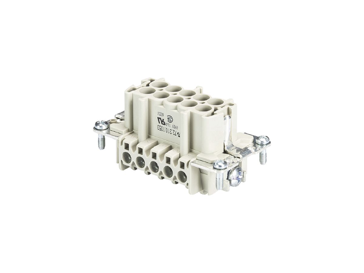 Steckereinsatz Wieland Electric revos BAS STS 10 2,5 69 8 16A 690V 0.5…2.5mm²