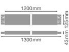 Tragschiene LEDVANCE LINEAR INDIVILED Aluminium 1300mm schwarz