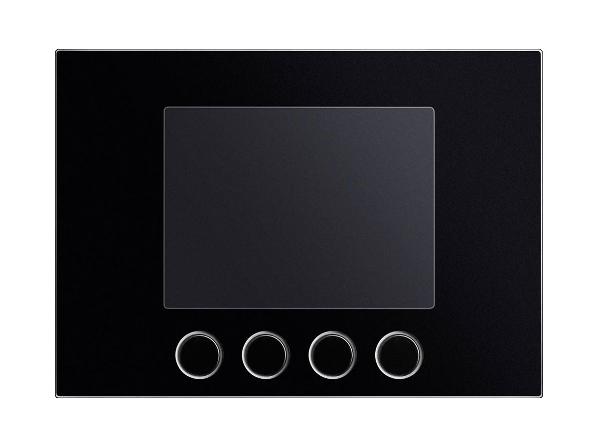 Frontplatte für Displaymodul Urmet Alpha, IP55, schwarz