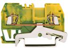 Klemme WAGO 2L 1.5mm² grün/gelb