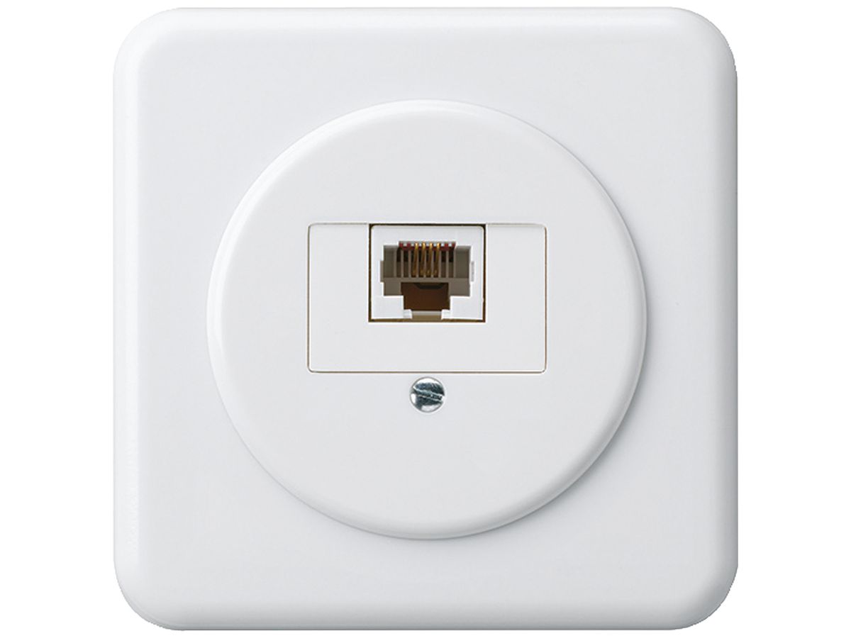 UP-Anschlussdose basico 1×RJ45u weiss