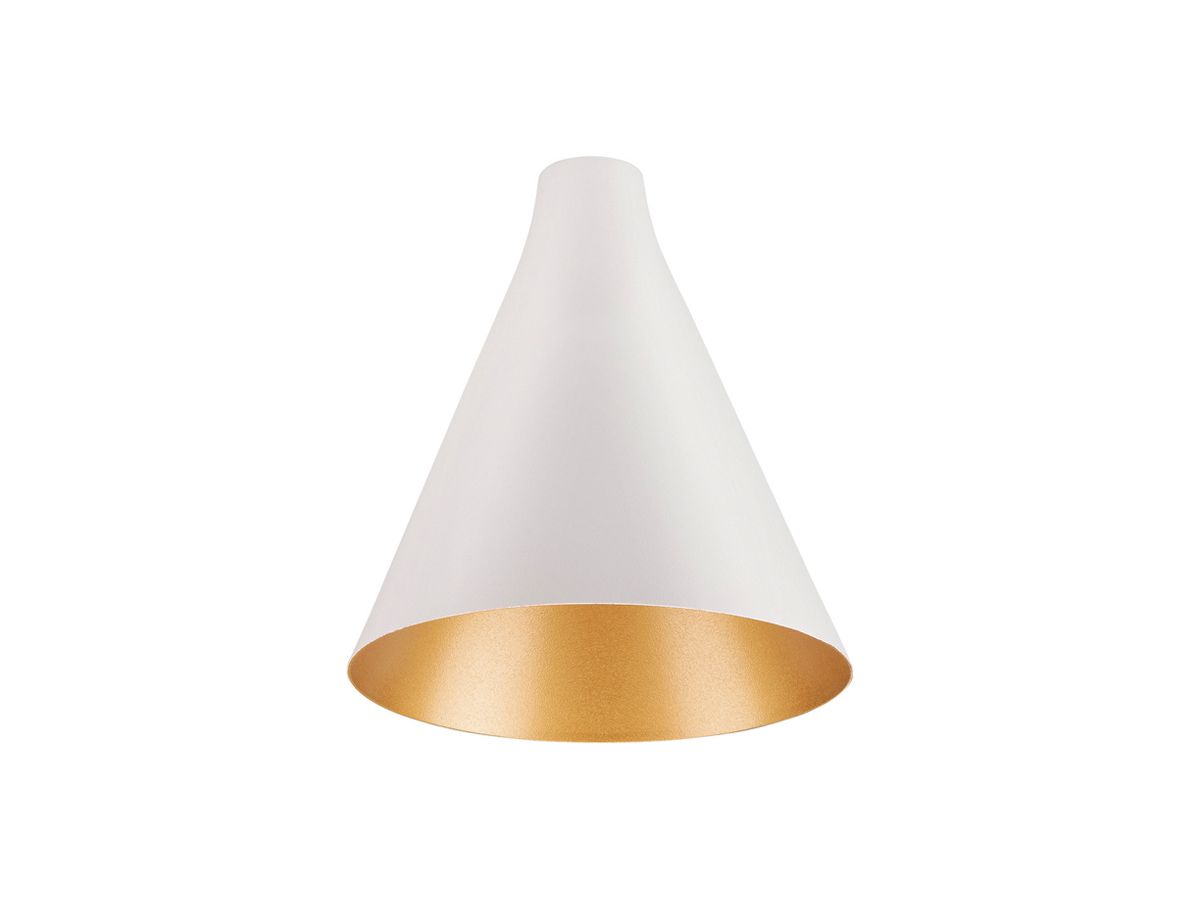 Leuchtenschirm SLV LALU CONE Stahl Ø152×170mm weiss Gold unifarbig