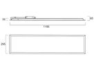 LED-Panelleuchte Sylvania Quantum 1200×300 28W 4500lm 840 IP54/IP20 DALI