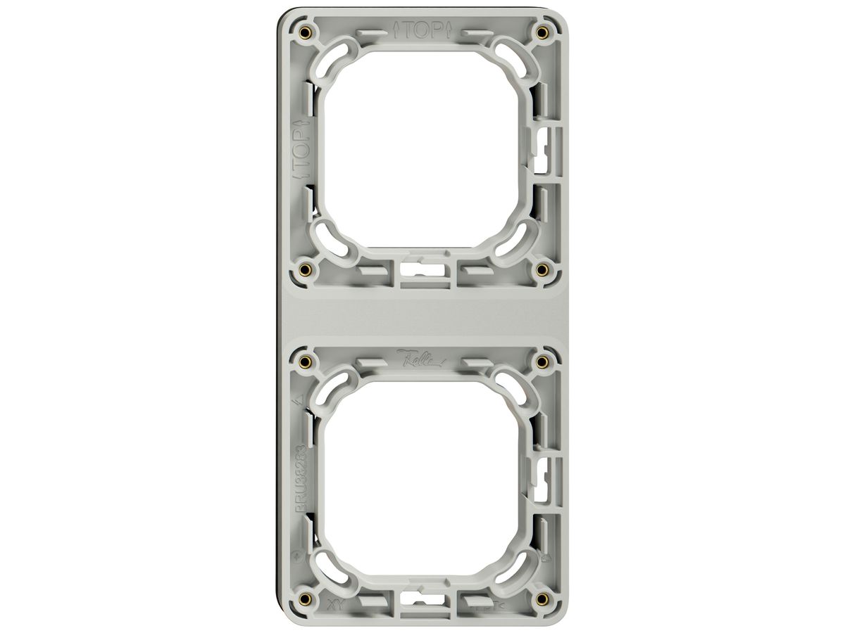 UP-Montagerahmen Feller NEVO SNAPFIX® 2×1 87×187mm grau