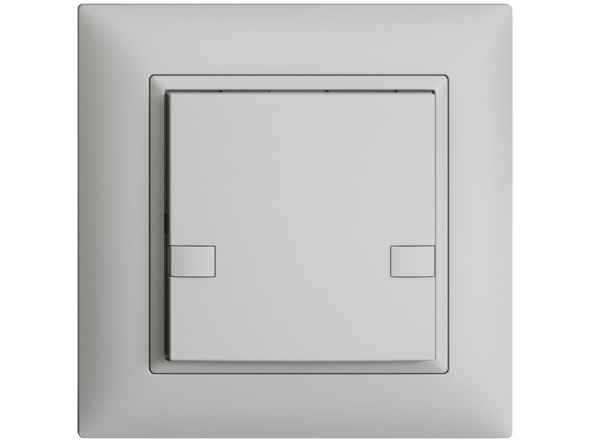 UP-Universaltaster 1×2T EDIZIOdue hellgrau, ohne LED