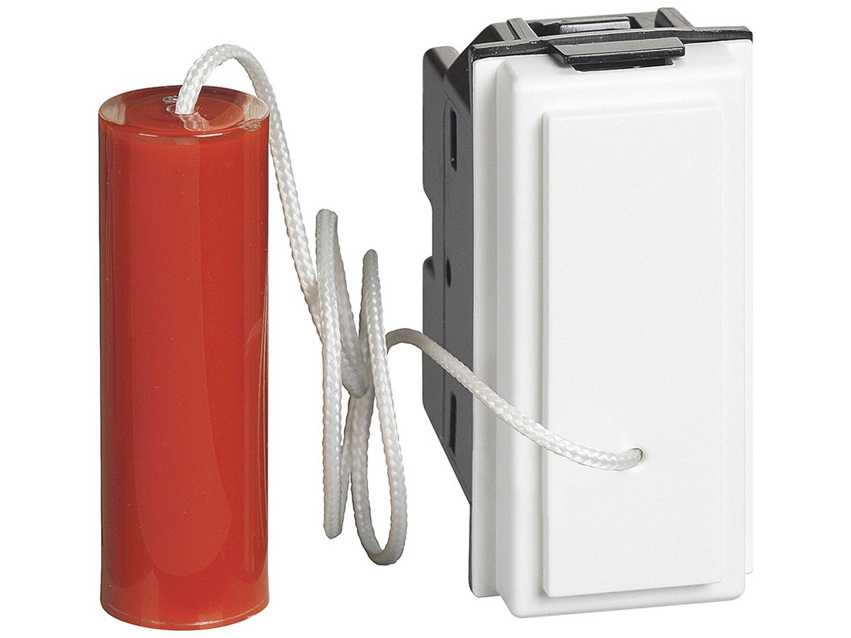 Zugtaster Living Now AR 1 Modul weiss 10A