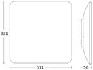 LED-Decken-/Wandleuchte Steinel RS PROQ HF 25W 2801lm 3000K DIM silber