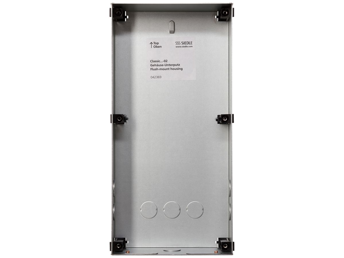 EB-Gehäuse Siedle Classic 1× 154×310×65mm silber