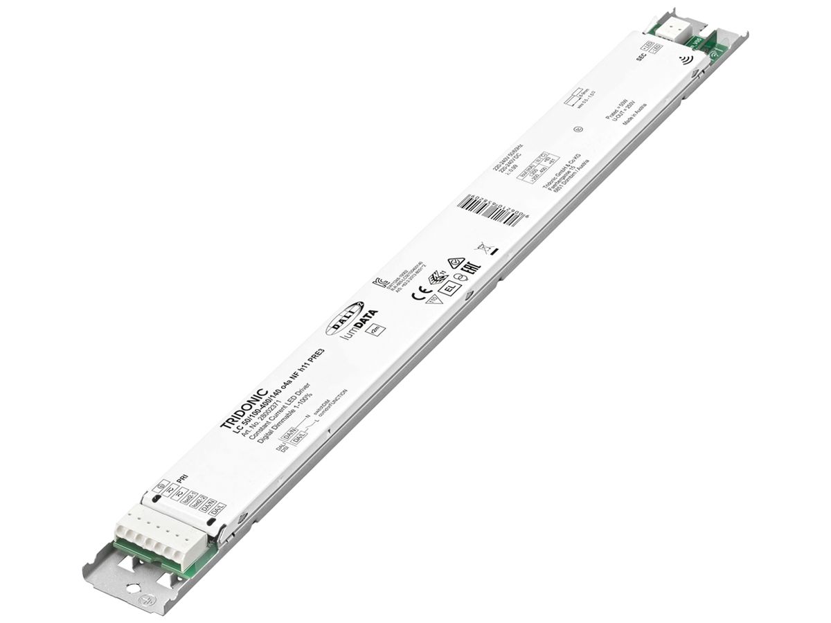 LED-Konverter Tridonic LC o4a 100…400mA, 50W, 360×30×11mm