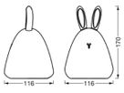 LED-Nachtlicht LDV NIGHTLUX TOUCH RABBIT 20lm RGBW weiss