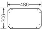 Montageplatte 306×486 Enystar zu App.-Gehäuse Gr. 4