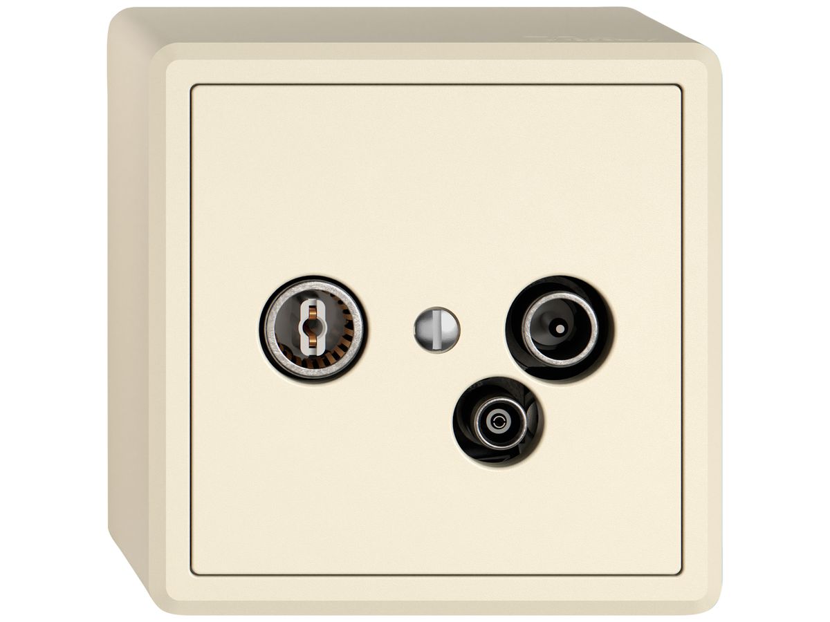 AP-Antennendose TV-R-Daten EDIZIO.liv SNAPFIX® 15dB cr