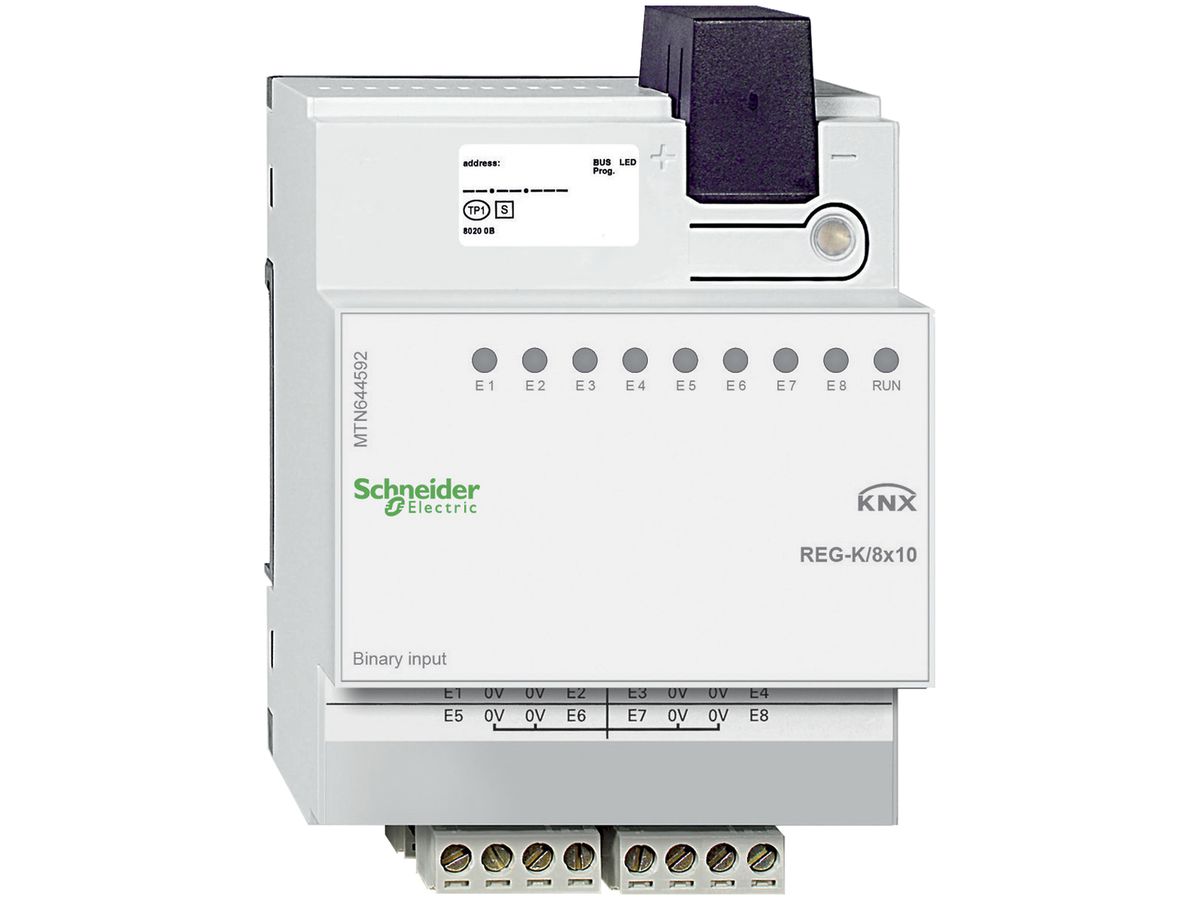 REG-Binäreingang KNX Schneider Electric 8×10V MTN644592