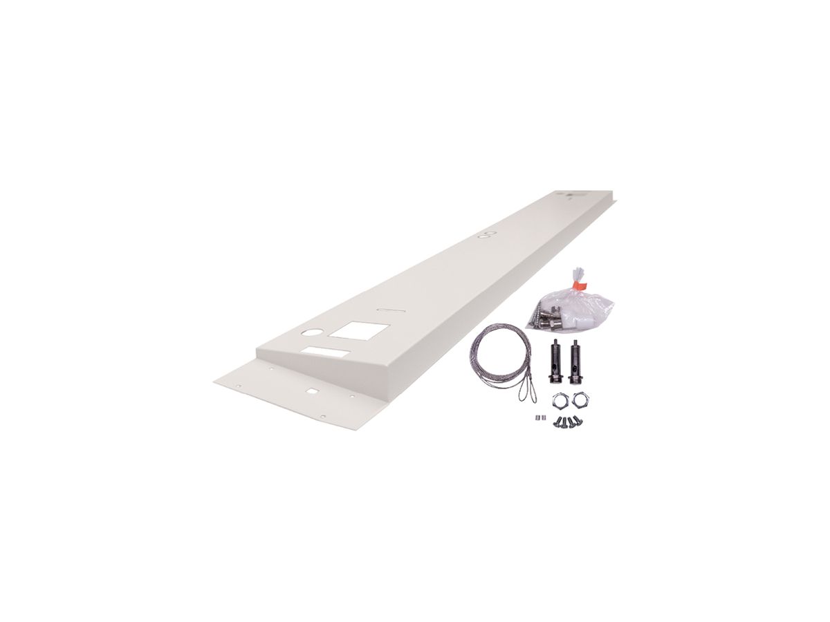 Seilabhängung-Set SG EcoLine 1050×135×40mm Aluminium weiss 7-teilig asym