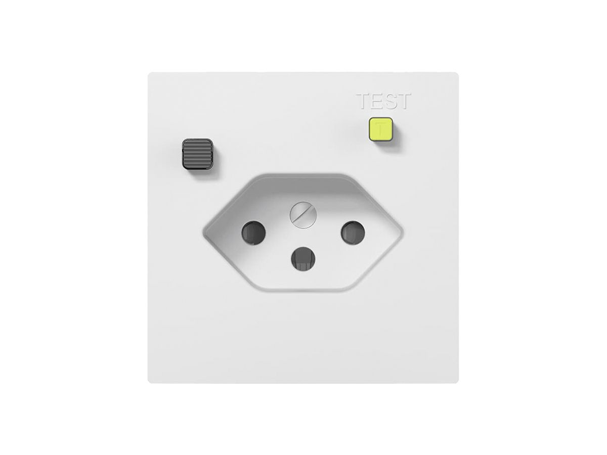 UP-FI-Steckdose SIDUS E T13 30mA, shutter, weiss