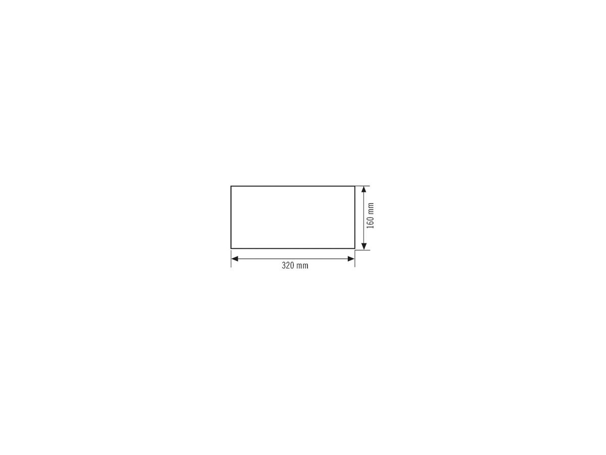 Piktogramm-Satz ESYLUX SLX 32m Pfeil OR/OL/UR/UL 320×160mm
