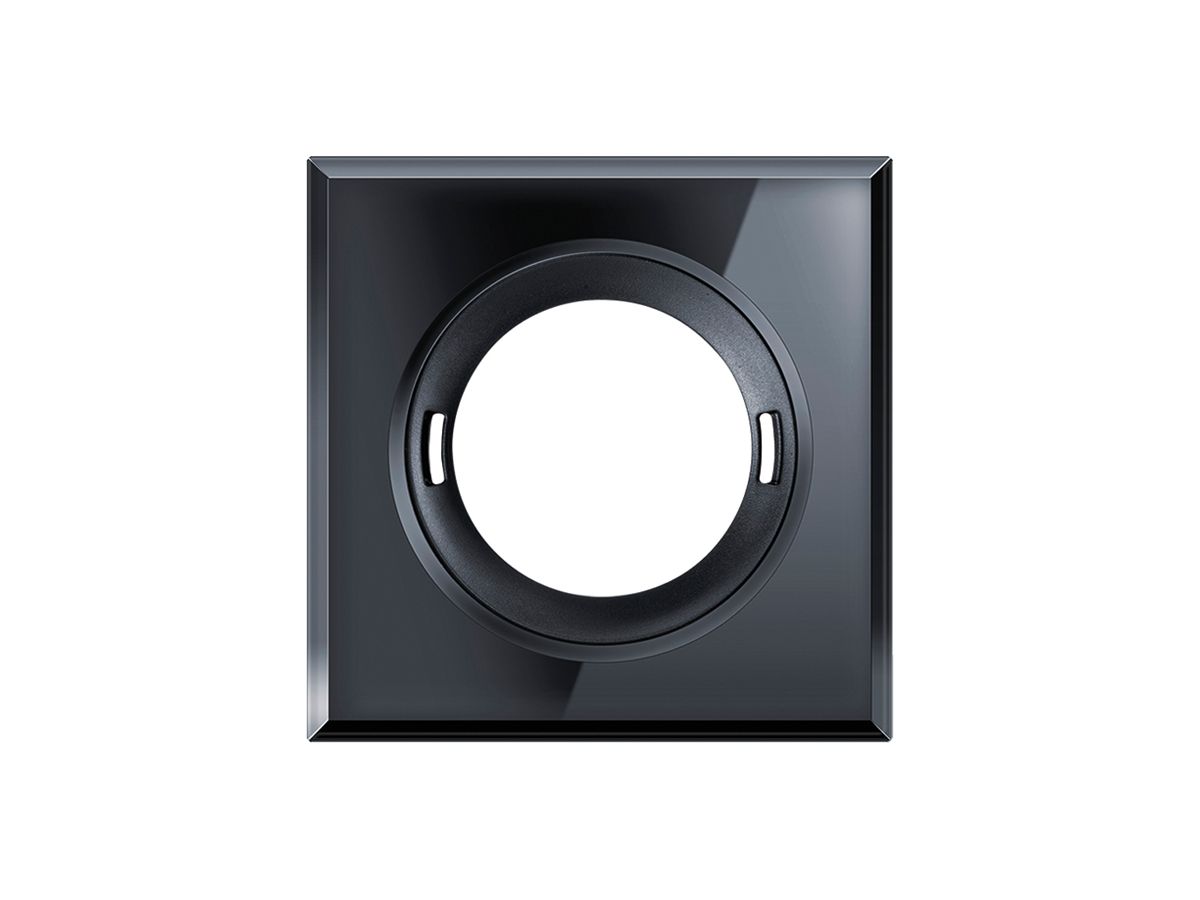 Abdeckung ESYLUX für Melder FLAT Glas glänzend quadratisch schwarz