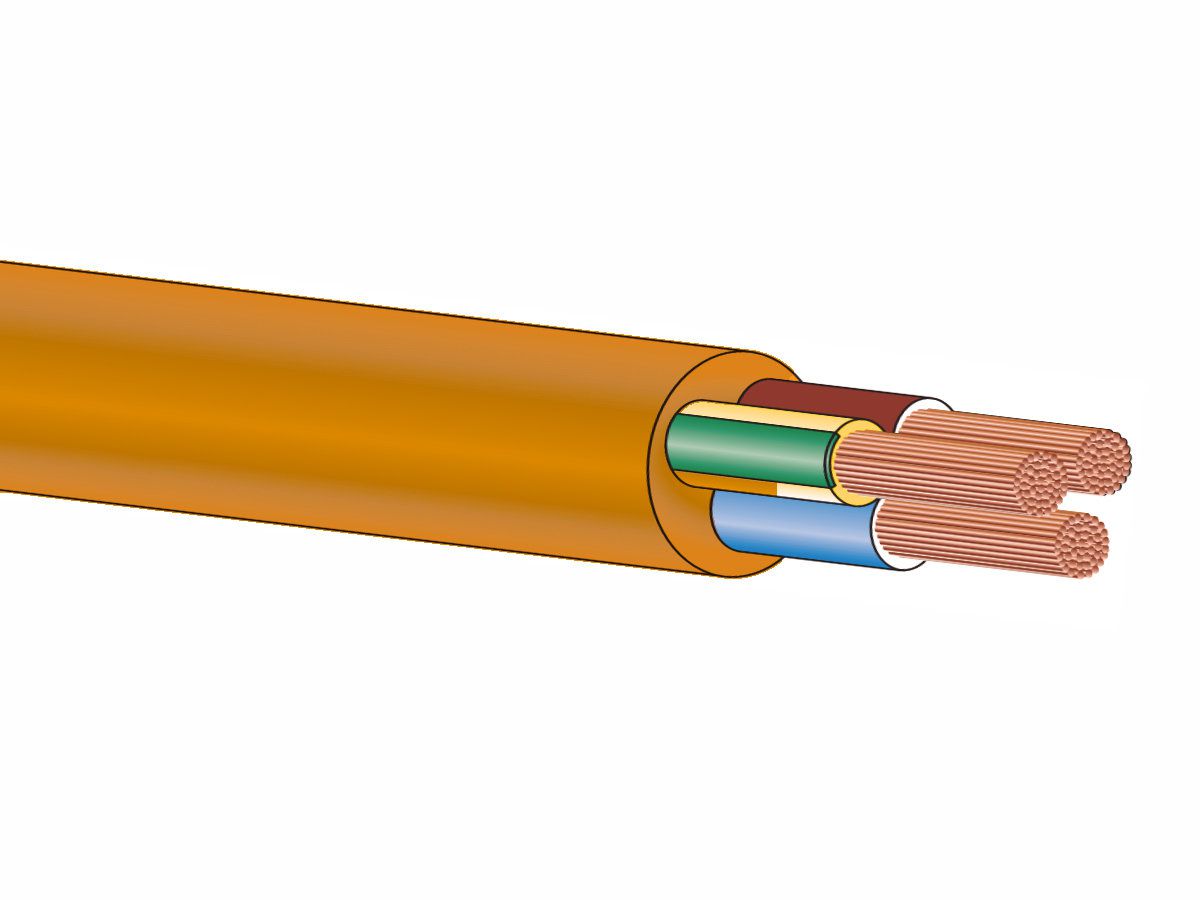 EPR-PUR 5x1.5mm²3LNPE Eca orange - H07BQ-F, Eca