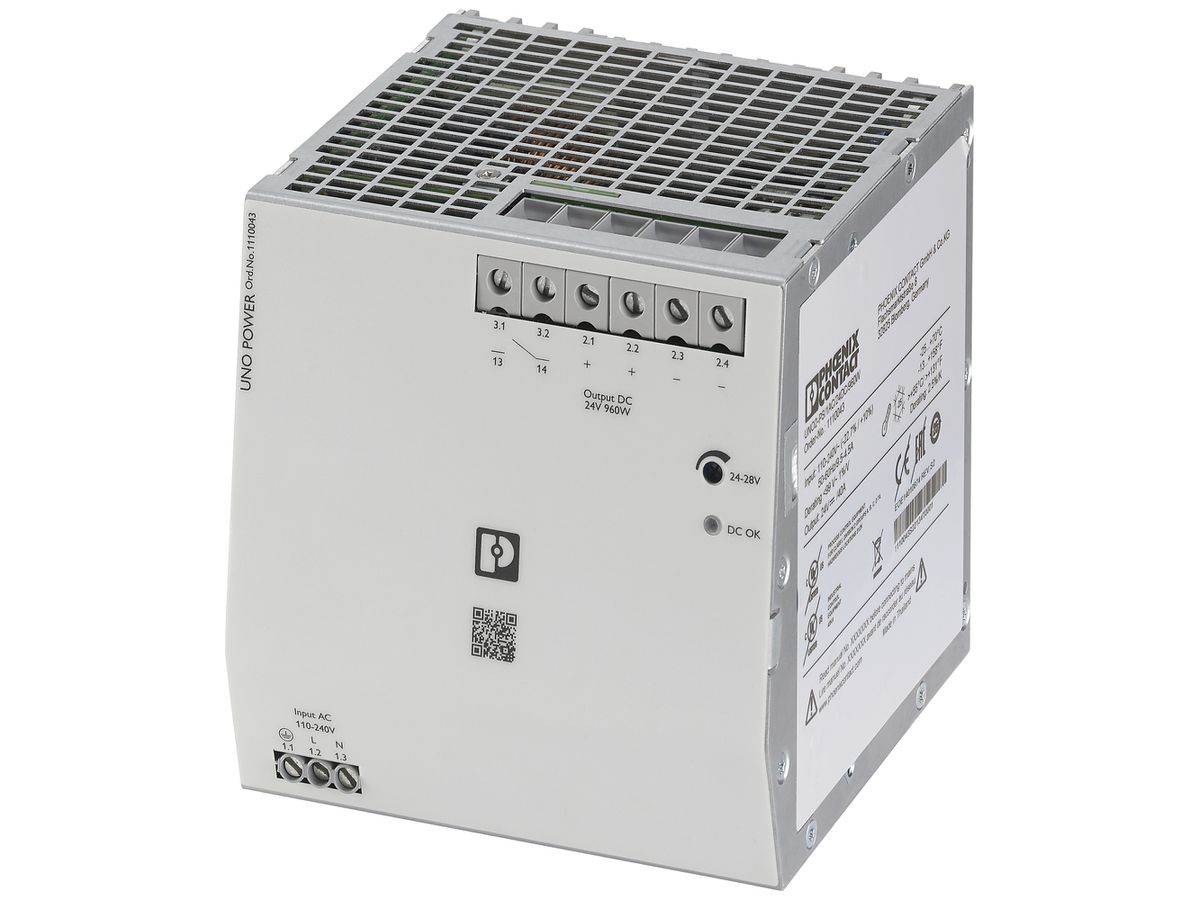Schaltnetzteil PX UNO2-PS/1AC/24DC/960W 1L OUT 24VDC/40A