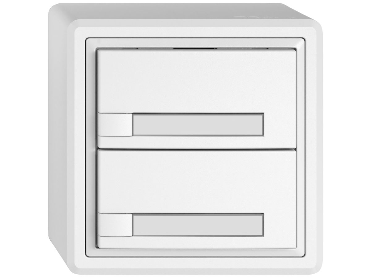AP-KNX-Taster RGB EDIZIO.liv SNAPFIX® Temperaturfüh.o.LED Pap.2×T 1-Tbed.ws