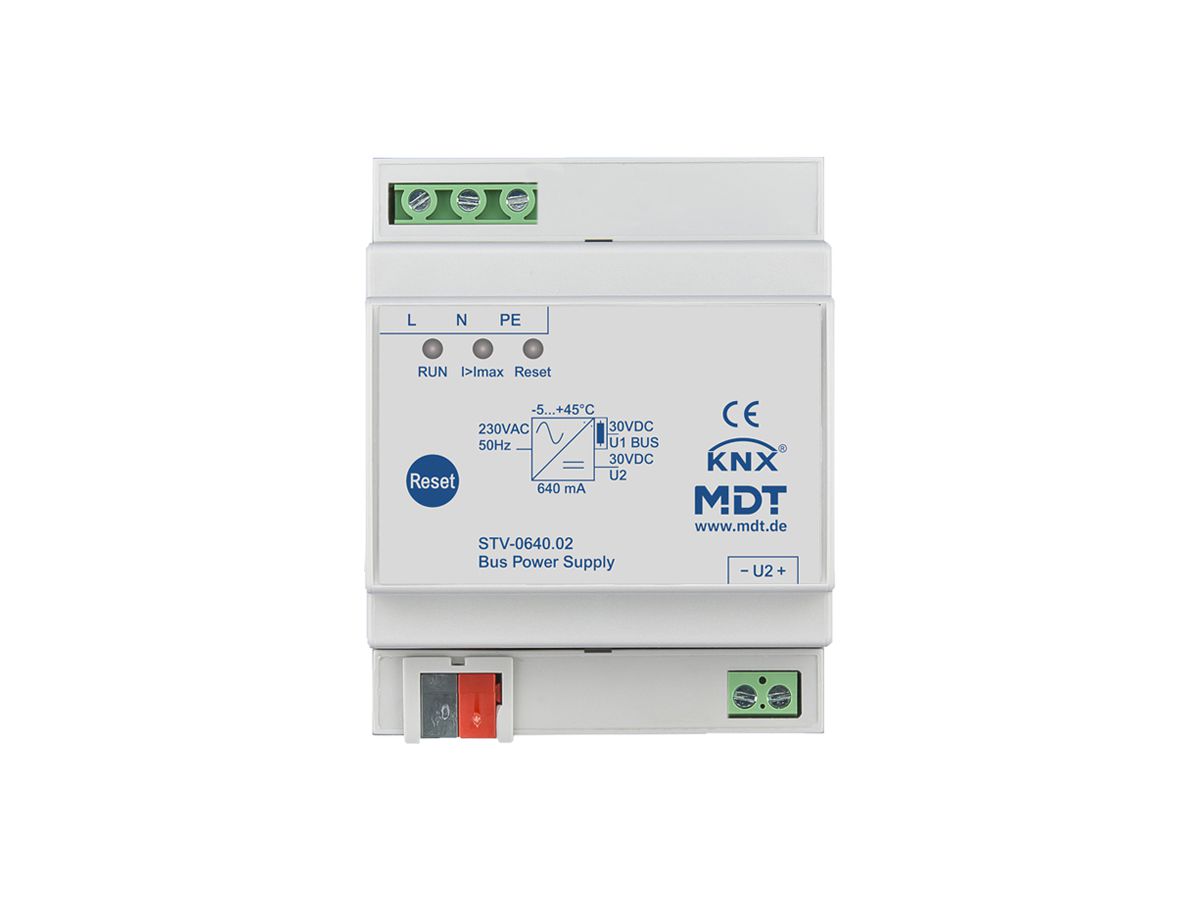 REG-Spannungsversorgung KNX MDT STV-0640.02 29V 640mA 1 Linie 1 Drossel 4TE