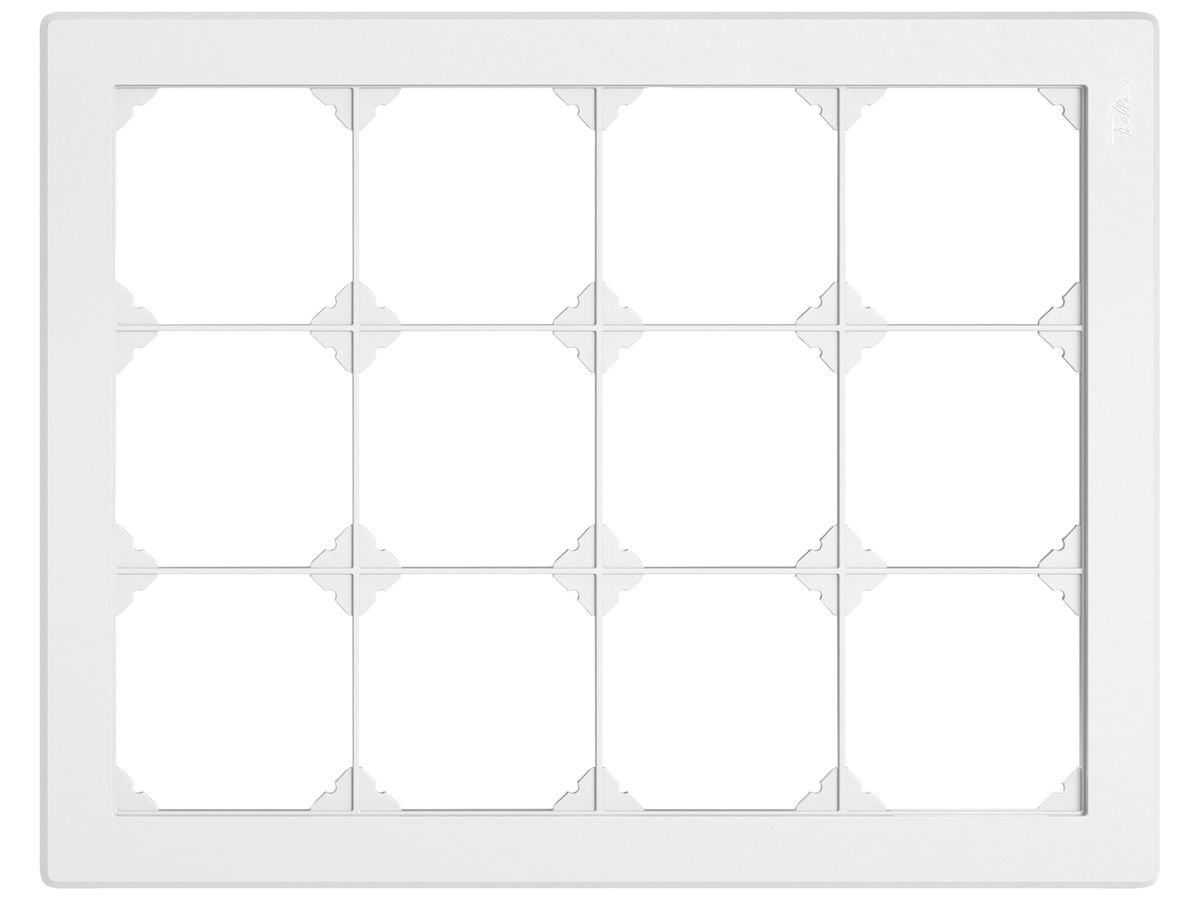 UP-Kopfzeile EDIZIO.liv SNAPFIX® 3×4 für frei wählbare Kombinationen weiss