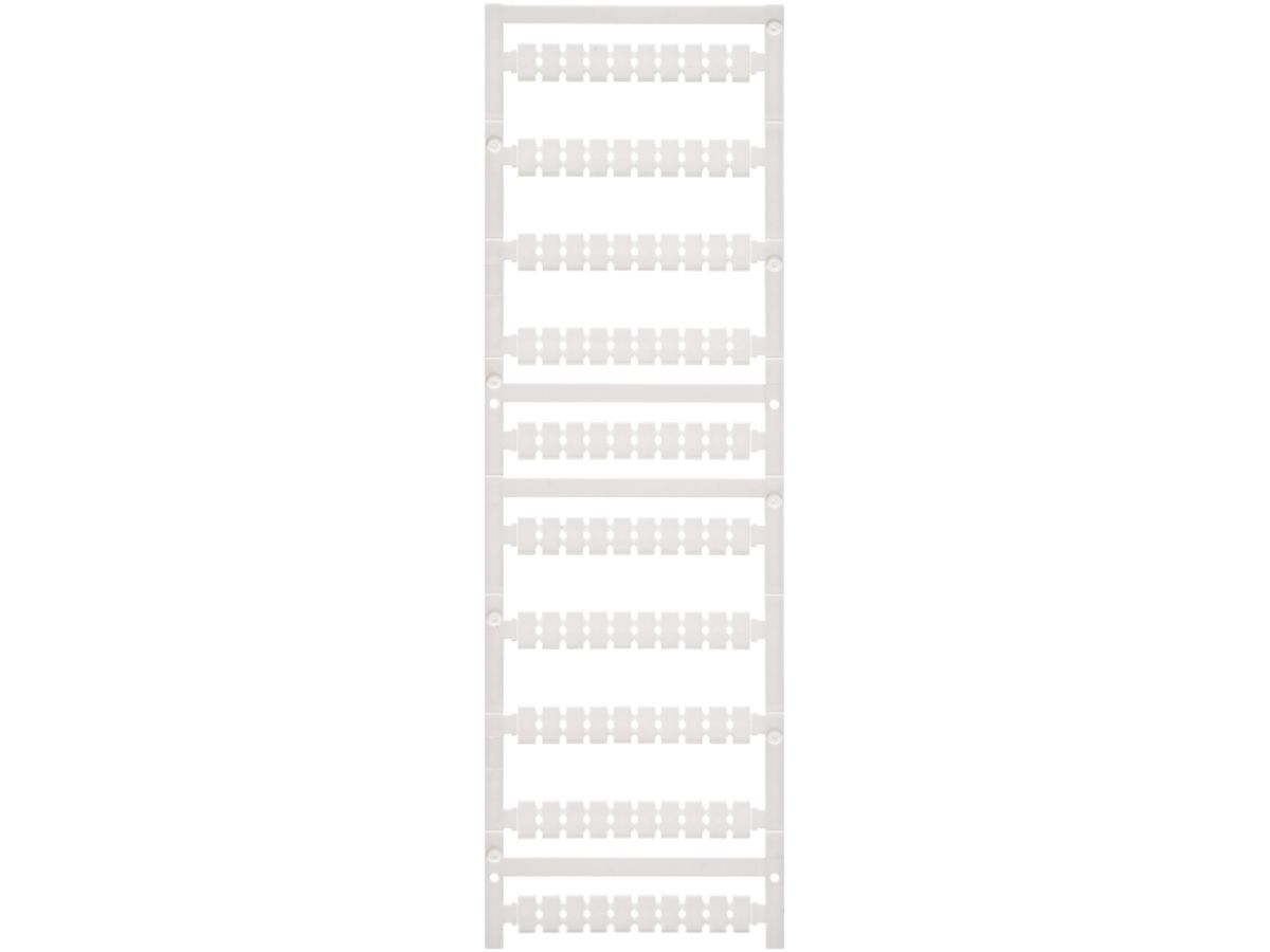 Klemmenmarkierer Weidmüller MultiFit 9×6mm WAGO/Legrand PA66 weiss