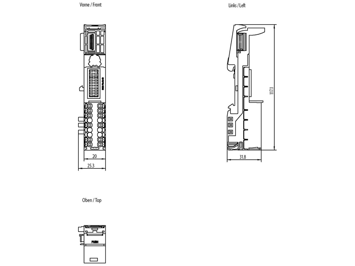 SPS-Basiseinheit Siemens SIMATIC ET200SP C0 BU20-P6+A2+4D, Push-In