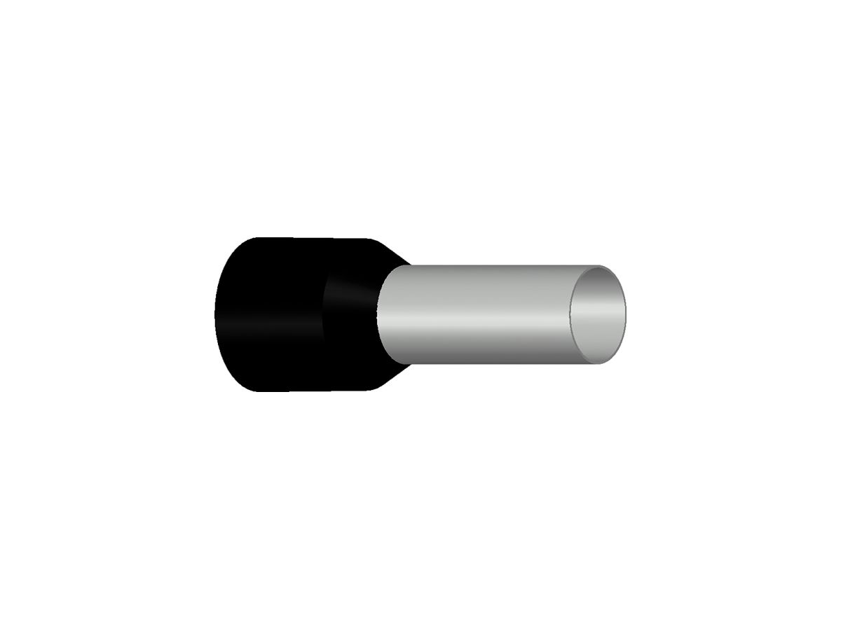 Aderendhülse Typ B isoliert 25mm²/18mm schwarz