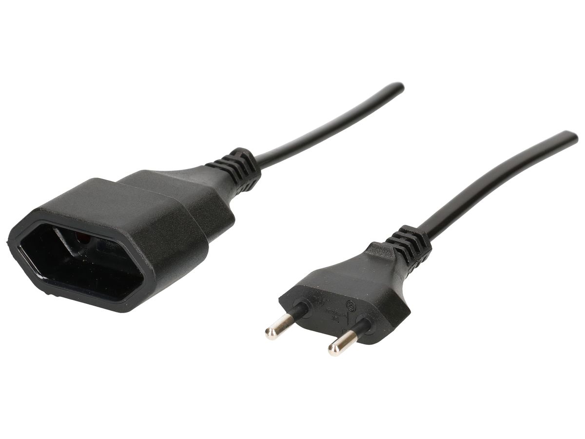 Verlängerung MH T11 5m 2×1mm² Tdf schwarz