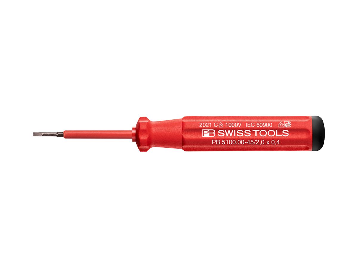 Schlitzschraubenzieher PB 5100 Gr.00 130mm VDE 1000VAC/1500VDC DIN7437