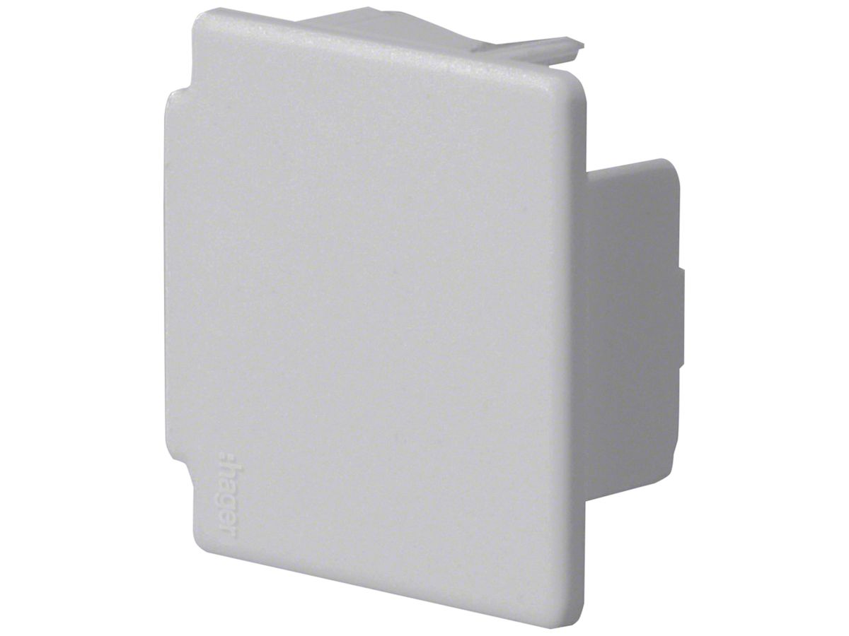 Endstück Hager tehalit.LF 40×40mm grau IP30