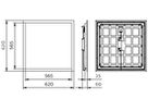 LED-Panelleuchte Ledinaire UGR 28W 3400lm 830/840 IP20/40 620×620 ws