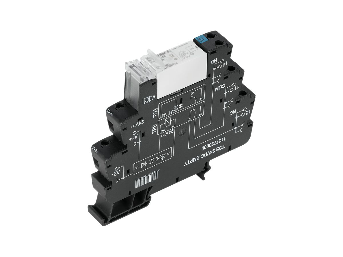 Relaiskoppler TERMSERIES TRS 24VDC LED grün 1S 250VAC 16A Schraub