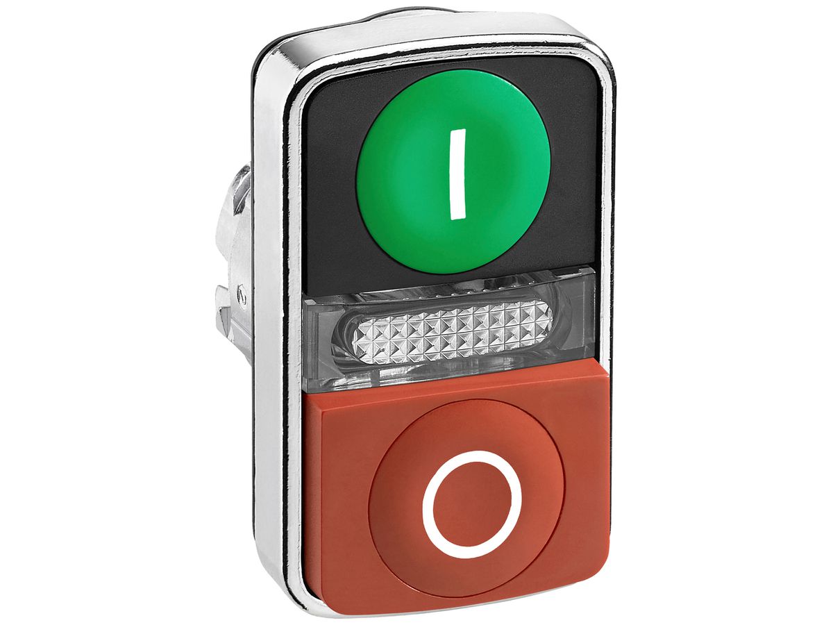 Drucktastervorsatz Harmony XB4 rt/gn Ø22.5mm hoch