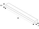 LED-Betriebsgerät SLV 250W 24V DALI DIM 400×40mm