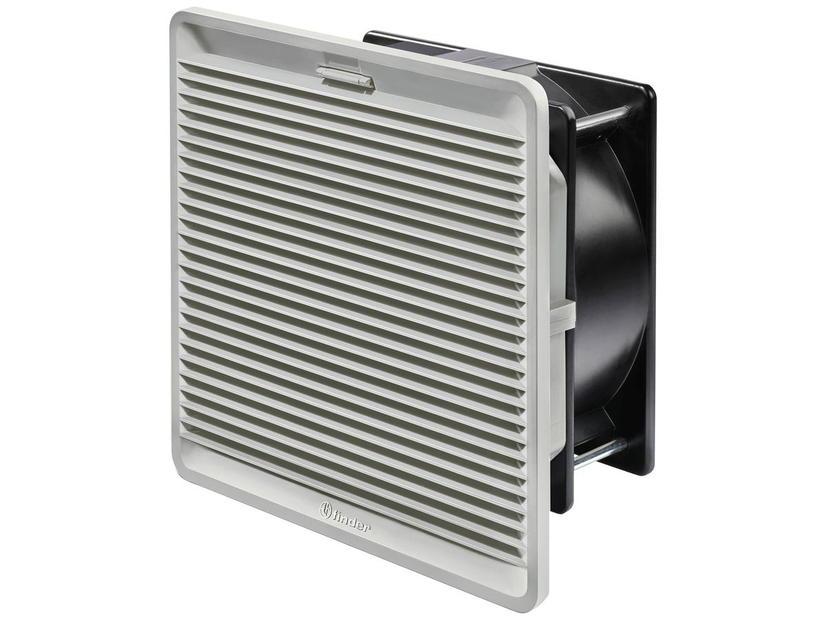 Lüfter Finder 7F.30 400m³/h 255×255×144mm 184…253VAC mit Filter grau