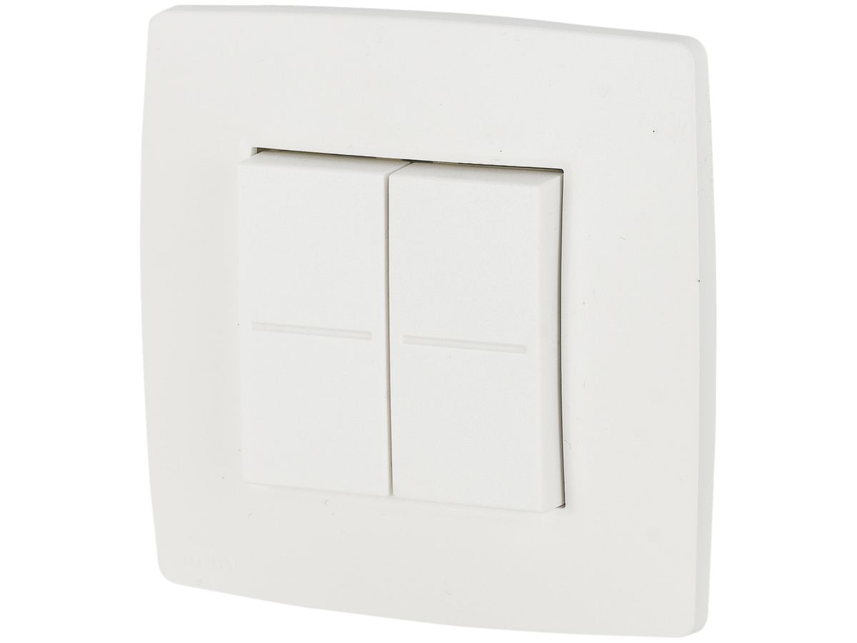 AP-Funktaster ETN xComfort 2-fach komplett weiss 45×45mm