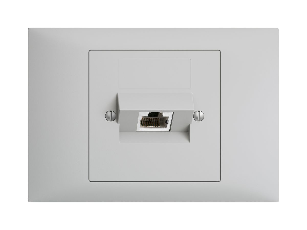 EB-Dose 1×RJ45/s 4P ITplus EDIZIOdue hellgrau
