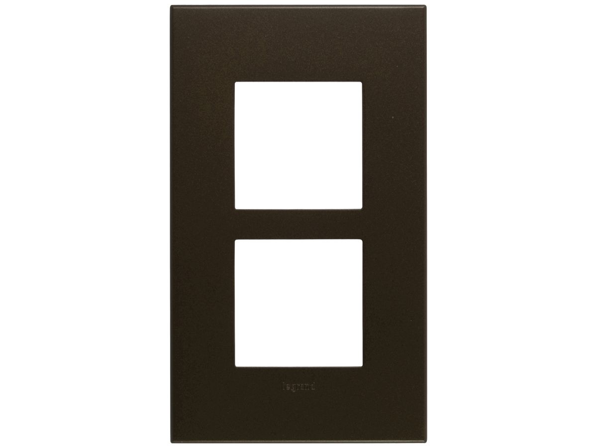 UP-Kopfzeile Legrand Arteor 1×2 horizontal 157×92mm Dark Bronze