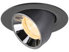 LED-Downlight SLV NUMINOS GIMBLE XS 6.9W 950lm 3000K NB DALI Ø68 sz/cr