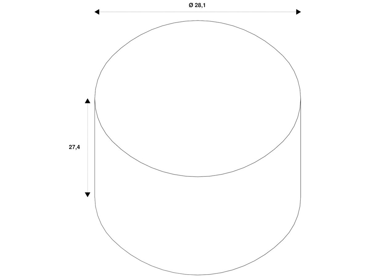 EB-Gehäuse SLV DASAR L Kunststoff Ø281×274mm schwarz