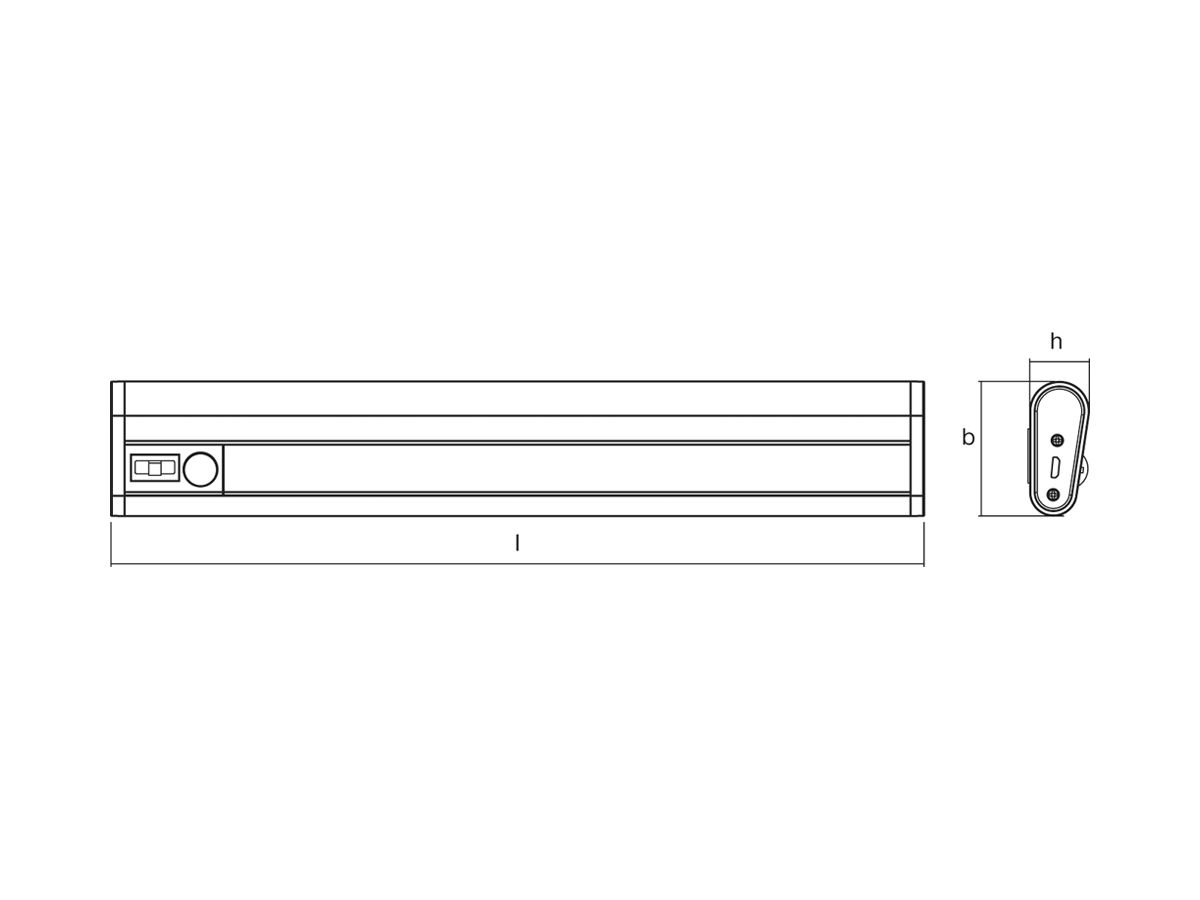 LED-Lichtleiste LDV Linear LED Mobile USB 200, PIR