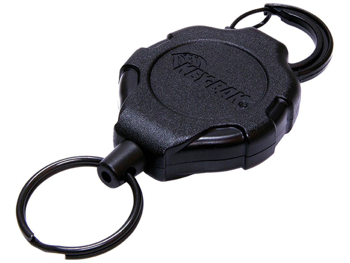 Roll-Schlüsselanhänger Key-Bak F-KB RATCH-IT CA 120cm Unisex Kunststoff schwarz