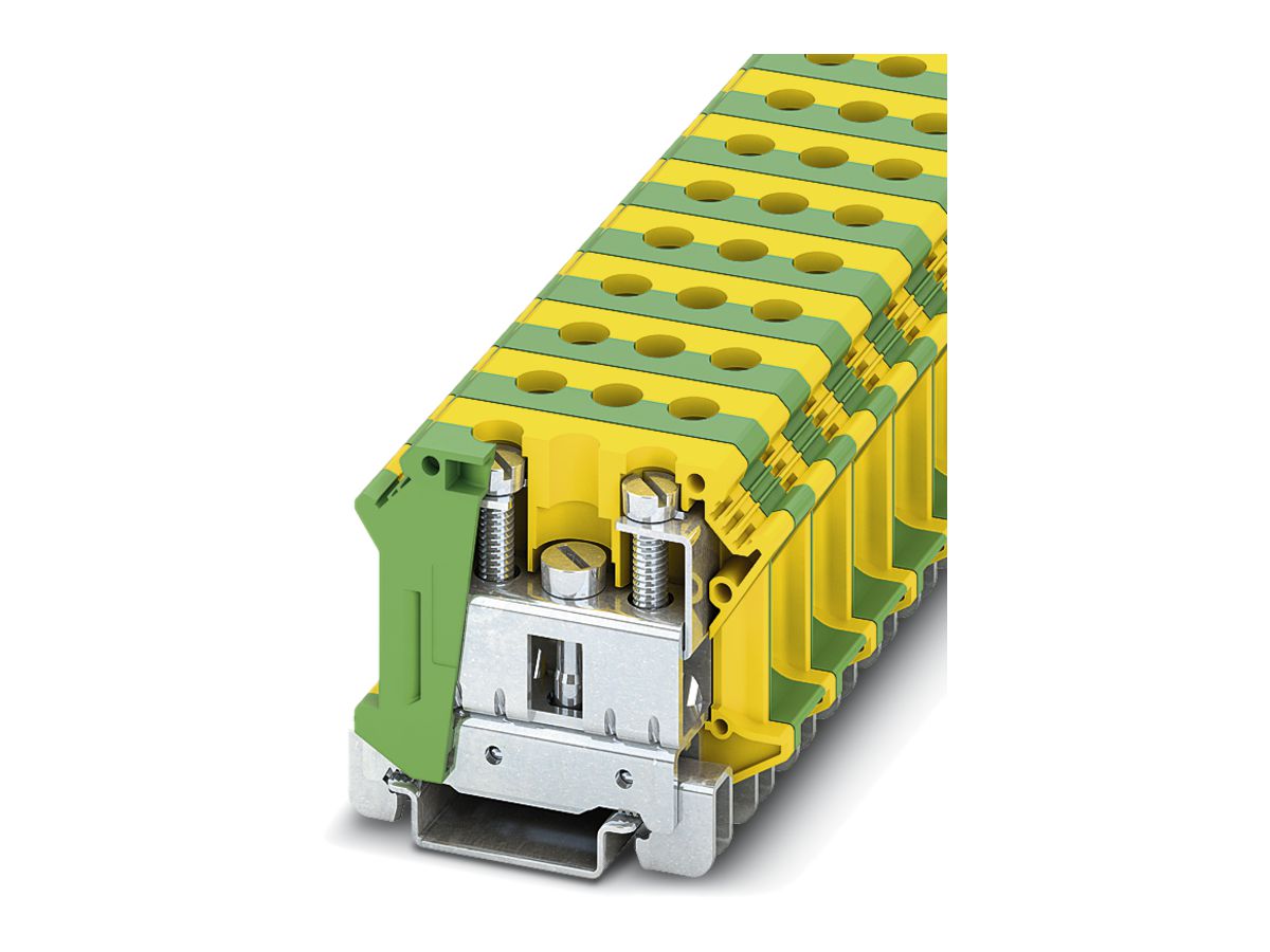 Durchgangsreihenklemme 0.75…35mm² grün-gelb, UTI 35-PE