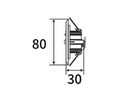Zierring Sylvania LifeSafe Pro Kunststoff Ø80×5mm schwarz
