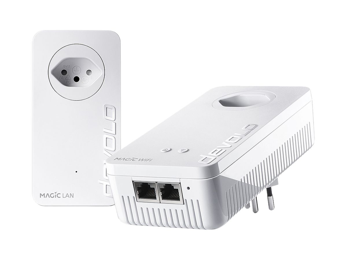 Powerline-Adapter-Set devolo Magic 2 WiFi next Starter Kit 1×RJ45 GbE